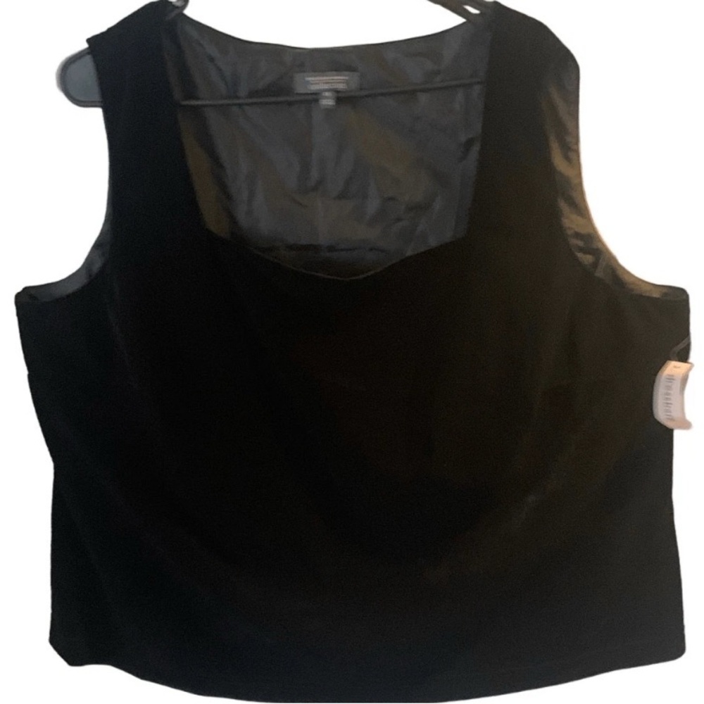 New Women’s Dressbarn Sleeveless Blouse Top Sz XXXL Velour Feel Classic Style